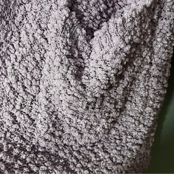 Zenana Falling for You Open Front Popcorn Cardigan Women's XL Lilac Purple - Picture 4 of 6